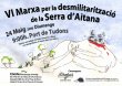 VI Marxa per la Desmilitarizatci de la Serra dAitana: domingo 24 de mayo