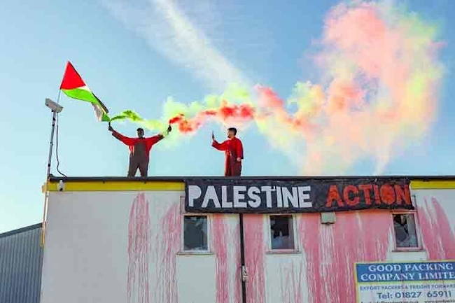 Inglaterra: Activistas britnicos ocupan una empresa que comercia con armas israeles